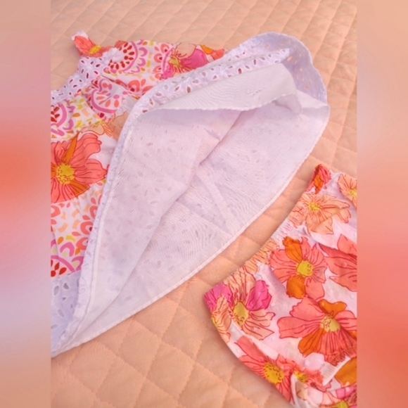 Penelope Mack swiss dot floral summer set for baby girl, 6-9 months - Picture 3 of 5